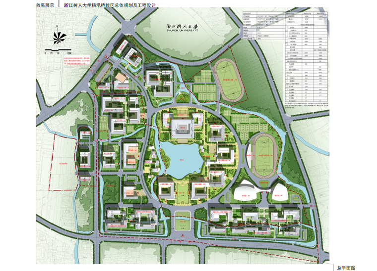 [浙江]树人大学杨汛桥校区总体规划及建筑设计方案文本