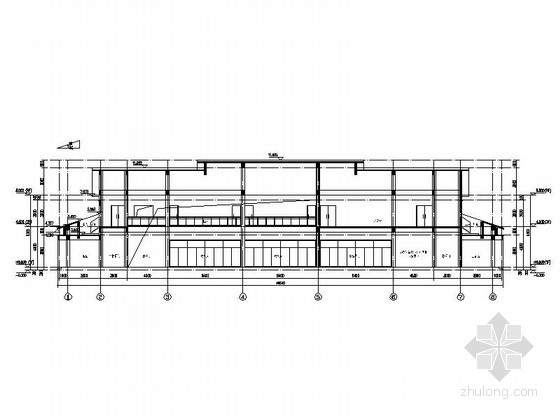 4套多功能长途客运站建筑剖面图